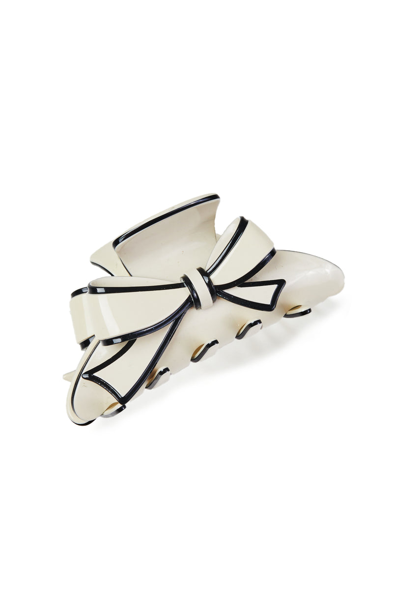 Two-Tone Bow Hair Claw