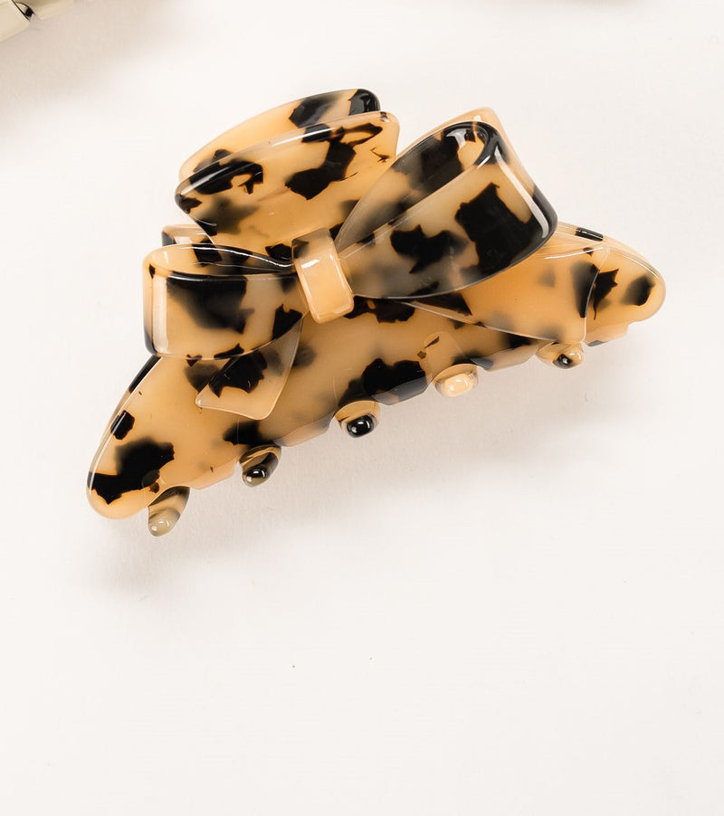 Two-Tone Bow Hair Claw