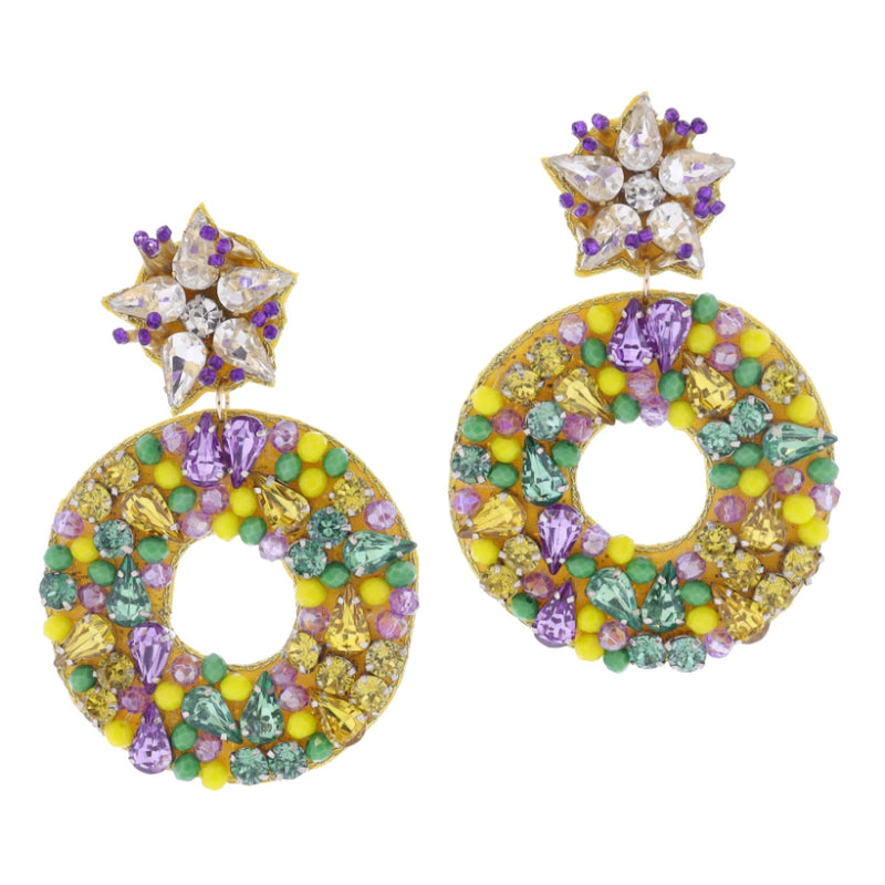 Mardi Gras Earrings