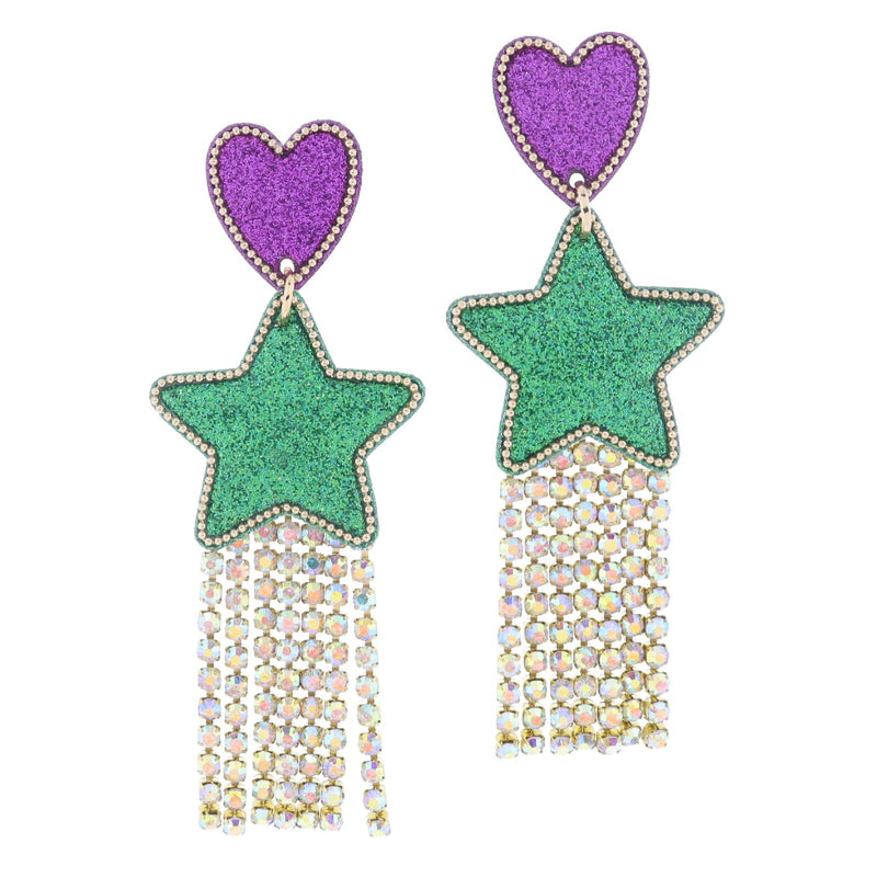 Mardi Gras Earrings