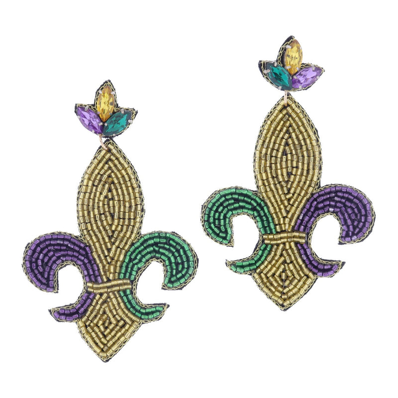 Mardi Gras Earrings
