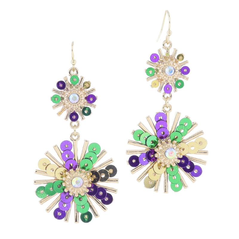 Mardi Gras Earrings