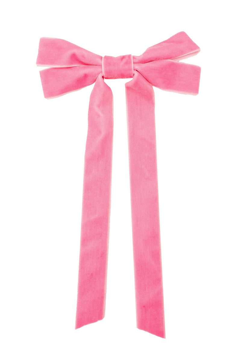 Velvet Bow Clip