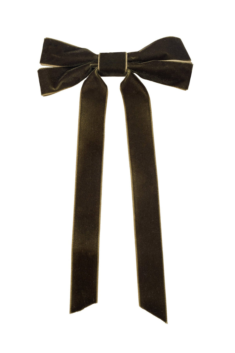 Velvet Bow Clip