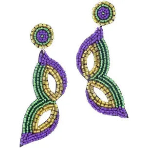 Mardi Gras Earrings