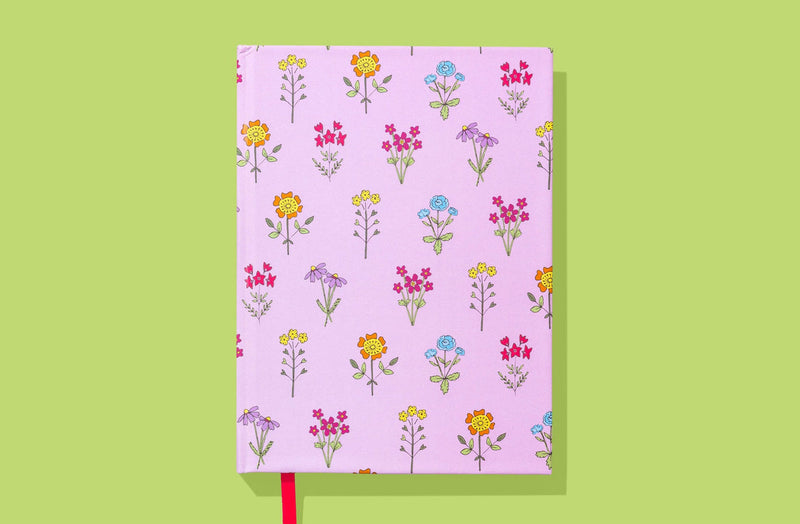 Pink Wildflowers Notebook