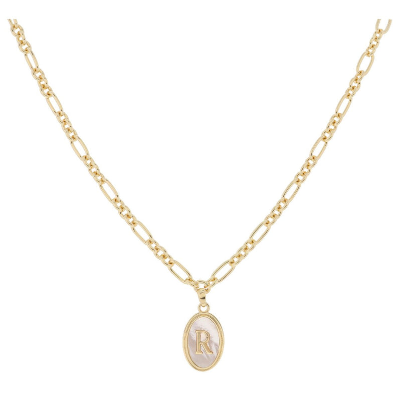 Oval Initial Necklace