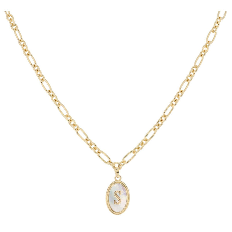 Oval Initial Necklace