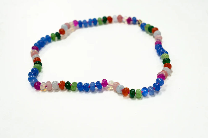 Coastal Grit Clearwater Beaded Necklace