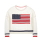American Flag Mesh Sweatshirt