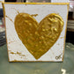 6x6 Gold Heart