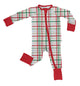 Festive Plaid Footie