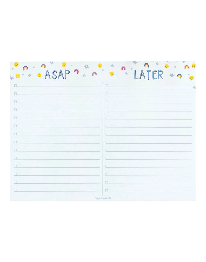 ASAP & Later Checklist