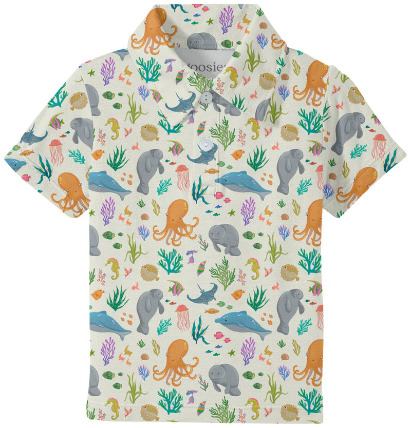 Ocean Friends Short Sleeve Polo