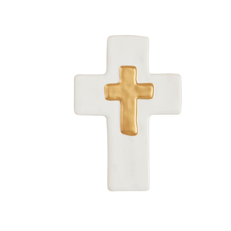 Gold & Ceramic Cross