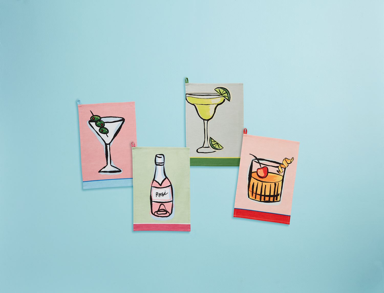 Color Trim Tea Towels