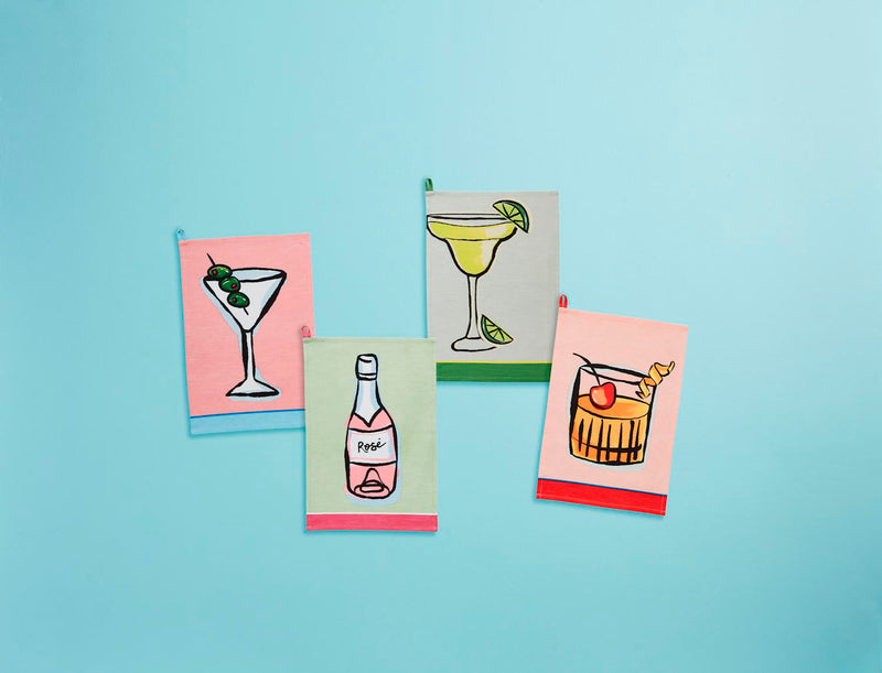 Color Trim Tea Towels