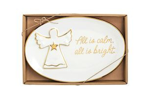 Christmas Sentiment Plates