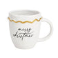 Gold Edge Holiday Mug