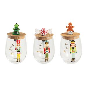 Nutcracker Wine Glass & Stopper