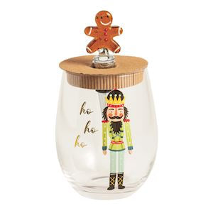 Nutcracker Wine Glass & Stopper