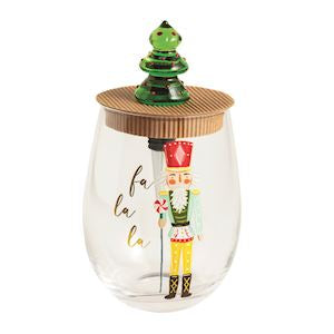 Nutcracker Wine Glass & Stopper