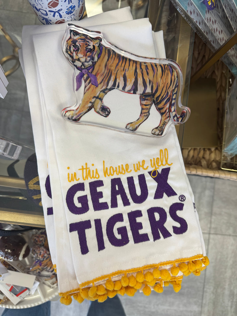 Geaux Tigers Tea Towel