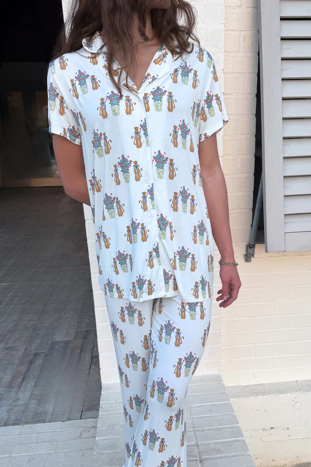 Leopard Heirloom Pajama Pants Set