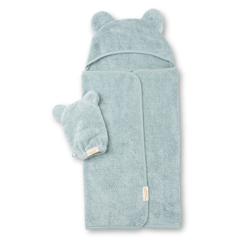 Bella Tunno Hooded Towel + Wash Mit