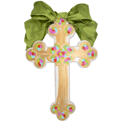 Hand Painted Cross - 12"