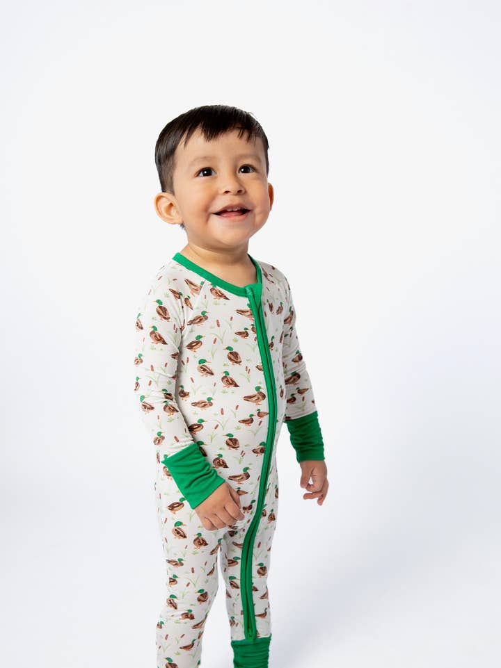 Mallard Drake Long Sleeve Zip Pajamas