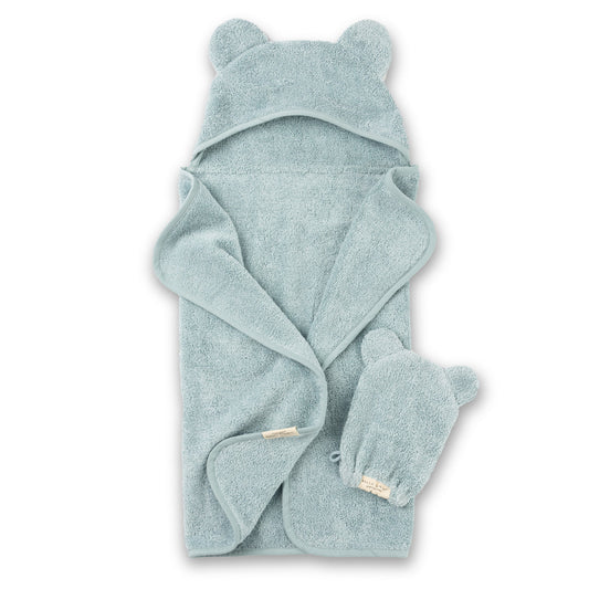 Bella Tunno Hooded Towel + Wash Mit