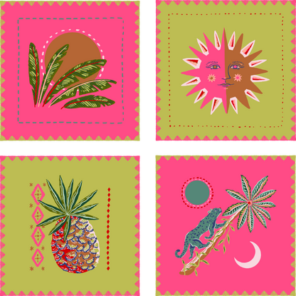 Embroidered Cocktail Napkins