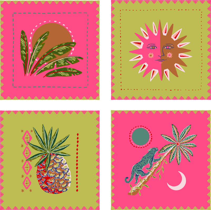 Embroidered Cocktail Napkins