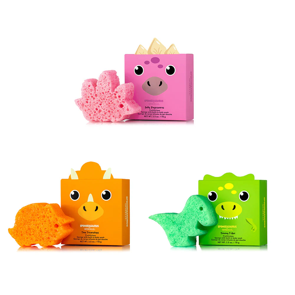 Spongelle Kids Spongeasaurus Collection