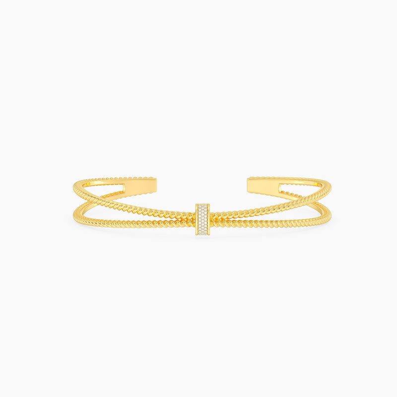 Meet Me Halfway Cuff Bracelet by Ella Stein