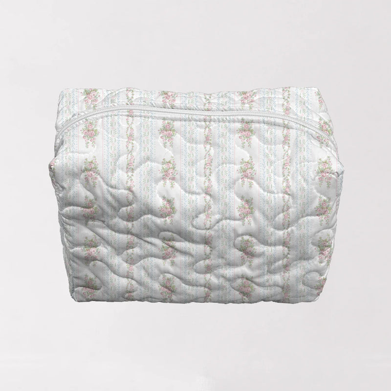 Ida Mae Quilted Large Make Up Bag