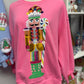 Queen of Sparkles Pink Candyland Nutcracker Sweater