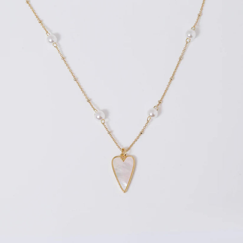 Coastal Grit Pearl of Love Necklace