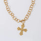 Coastal Grit Chunky Chain Cross Pendant