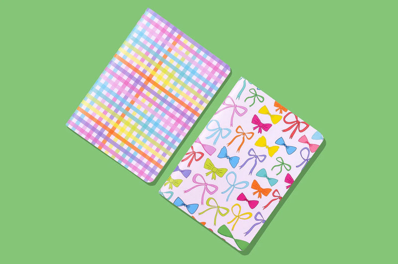 Colorful Bow Notebook Set