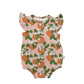 Orange Blossoms Flutter Romper