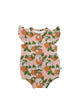 Orange Blossoms Flutter Romper