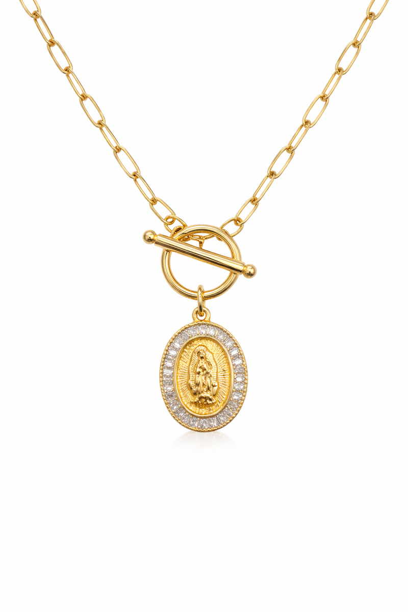 Sacred Paperclip Necklace | Mother Mary