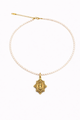Sacred Pearl Necklace | Fleur-de-lis Mary — Classic