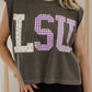 LSU Quilted Puff Tank