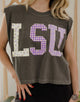 LSU Quilted Puff Tank