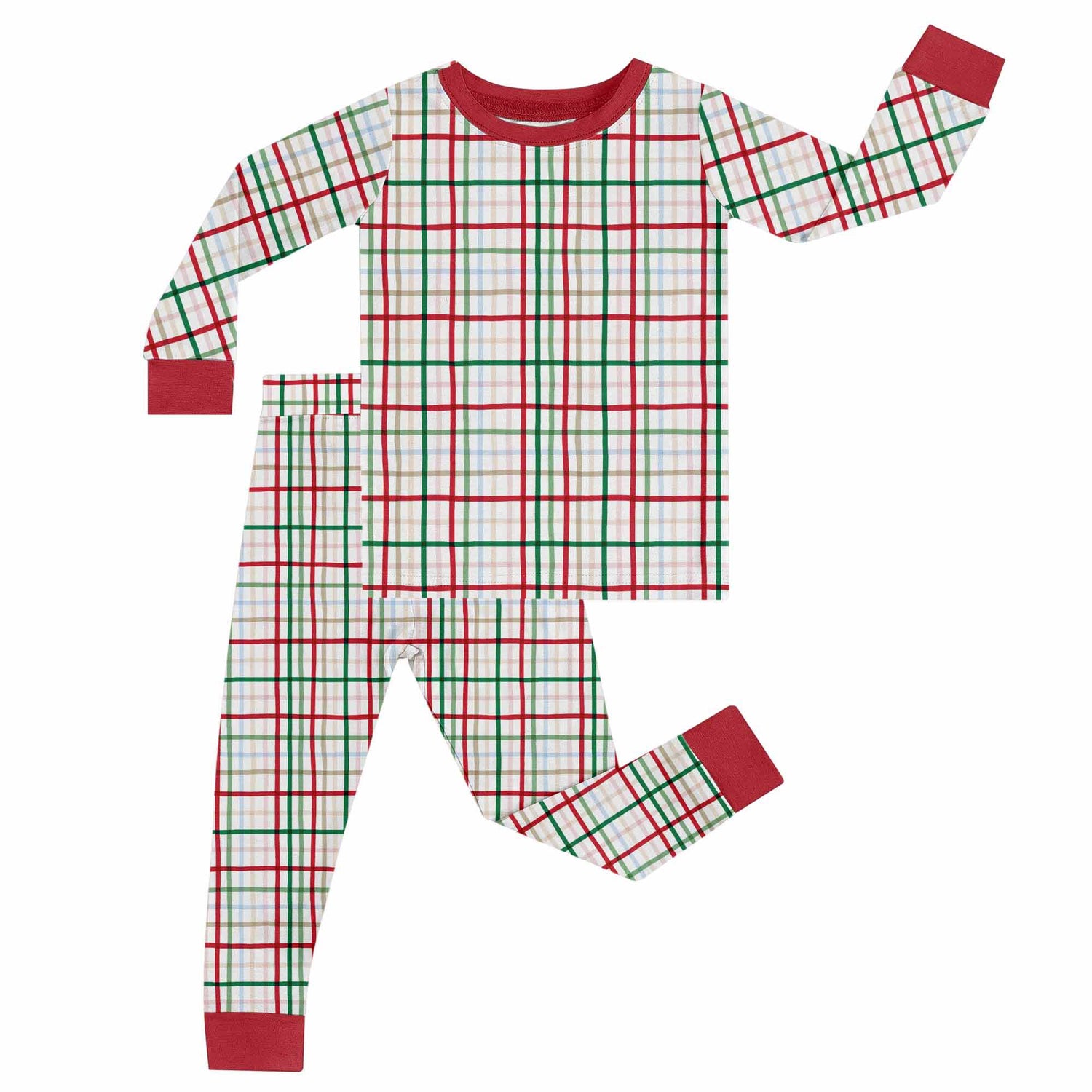 Festive Plaid PJ Set