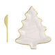 Gold Christmas Cheese Plate Set