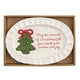 Whimsical Christmas Sentiment Plate